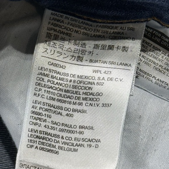 Levi's 721 Jeans Women's Size 28 High Rise Skinny Dark Wash Stretch Denim - Picture 12 of 15